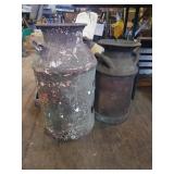(2) milk cans