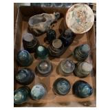 Insulators, tin, elephant planter