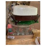 Christmas glasses, electric skillet and more