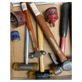 Hole saw bit, mallets & hammers