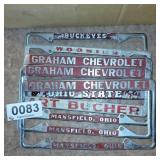 (5) License plate covers