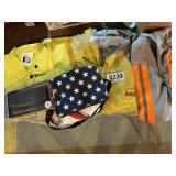 Rain gear, ladies purse, windbreaker, more