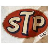 Metal STP sign