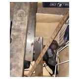 B&D 6v drill, level, saw blades