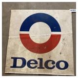 Metal Delco sign