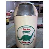 Sinclair Dino Gasoline trash can