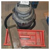 Wet/dry shop vac, tackle box and more
