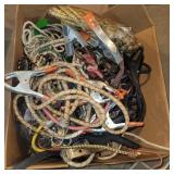 Bungee cords,  clamps,  rope and more
