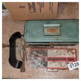 Tool box, matchbooks, tools and more