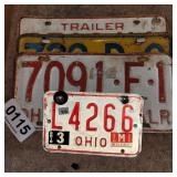 (4) License plates