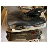 Ice skates, roller blades