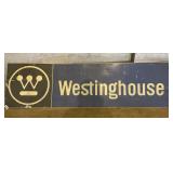 Metal Westinghouse sign