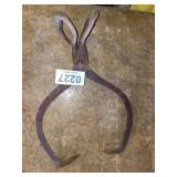 Vintage ice tongs