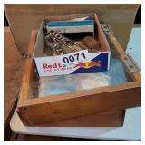 (2) display cases, Chevy emblem and more