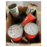 Quaker state and Arco cans