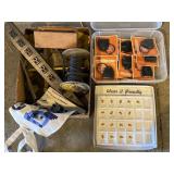 Magnifier, pins, extension cord
