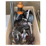 Vintage lantern, car parts, more