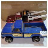 Tonka truck and Nylint tow truck