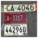 (3) License plates