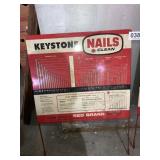 Keystone Nails metal sign