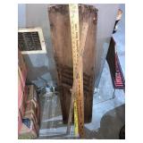 Slaw cutter, yardsticks