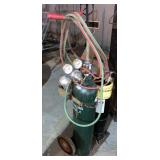 Acetylene torches w/ tanks & cart