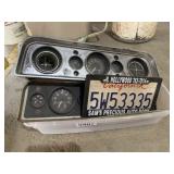 License plates and dash board assembly