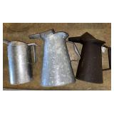 Vintage oil cans