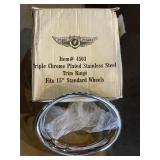 New 15" chrome plated trim rings