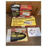 Large and small paper cutters( NIB) laminator and
