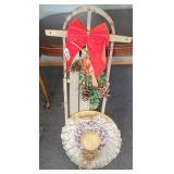 Sled and hat decore