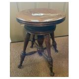 Vintage Claw (marble) foot piano stool