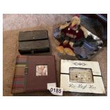 Photo album, frame, tray, salt dips and more