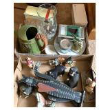 Watering can, plate, vase, cat figurines and more