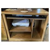 Computer desk (Particle board) and Canon printer