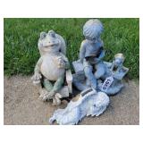 (3) resin lawn decorations