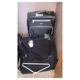 Suitcase and suit bag