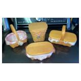 (4)Longaberger baskets
