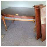 Wooden table with 2 leaves