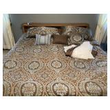 King sized water bed- (Comforter NOT included)