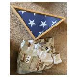 US Army shirt, US flag in case