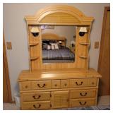 Dresser with mirror (63"x17"x80")