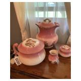 Vintage ceramic urn set