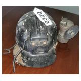 Miners (railroad) helmet and lamp