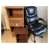 Nightstands, office chair