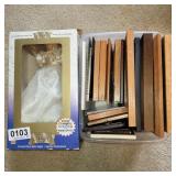 Fibre optic angel and picture frames