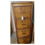 Wooden 4 drawer file cabinet