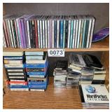 CDs, 8-track tapes, cassette tapes and computer