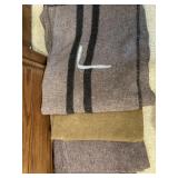 (3) wool blankets