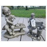 (2) resin lawn decoration